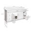 Meuble-lavabo de 61 po avec plateau Concord, blanc, prêt à assembler