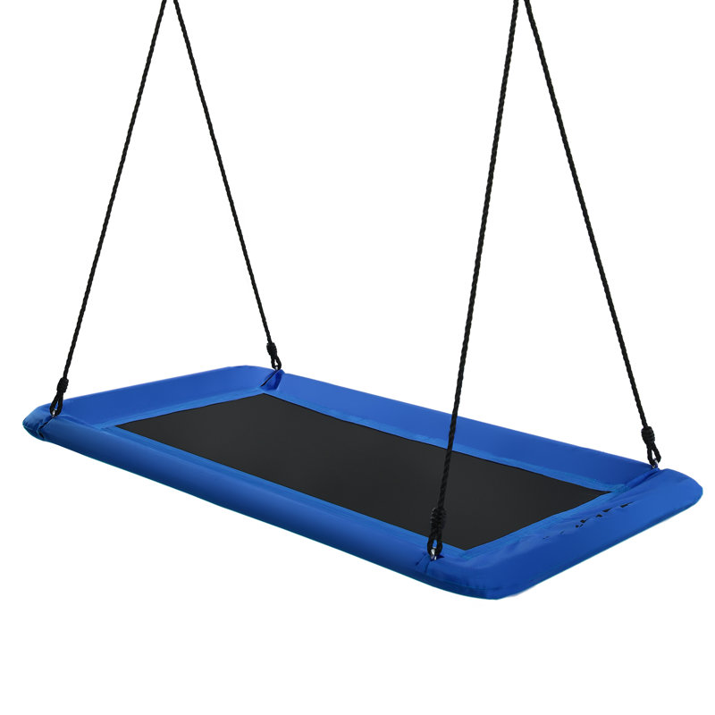 Costway Web / Saucer Swing Swing Seat with Mounting Hangers, Blue