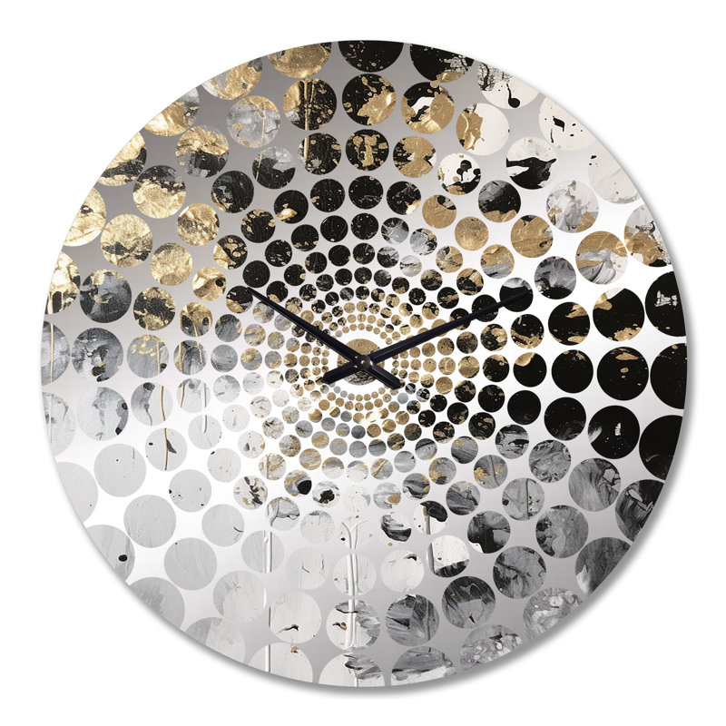 Jomayra - Horloge murale peinture abstraite, Très grand