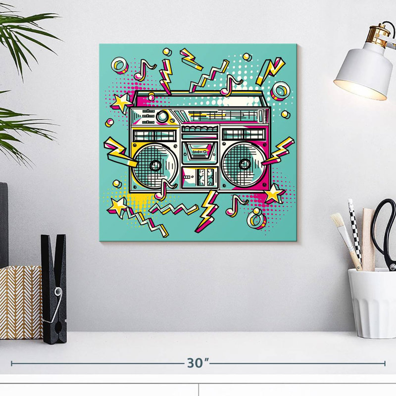 Abarca Funky Boombox, H 16 po x l 16 po