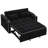 55.51 inch versatile foldable sofa bed in 3 lengths, modern sofa sofa sofa velvet pull-out bed, adjustable back and with USB port and ashtray and swivel phone stand (Grey)-182443522