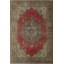 Tapis rouge délavé Fine Vintage Keegen