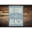 Panneau en aluminium Welcome Beach-655713514