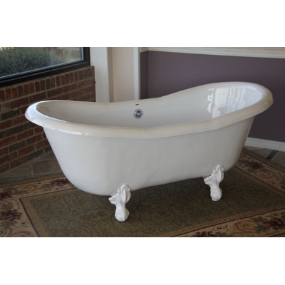 Duchess 68" x 30" Clawfoot Soaking Bathtub