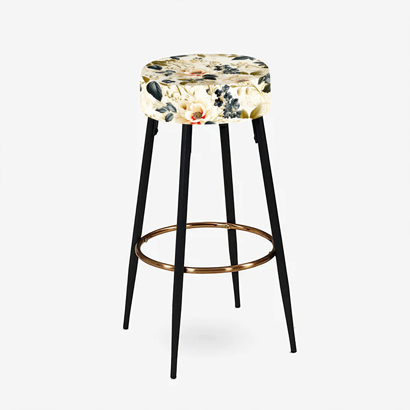 Ensemble de 2 tabourets de bar floraux Green Country