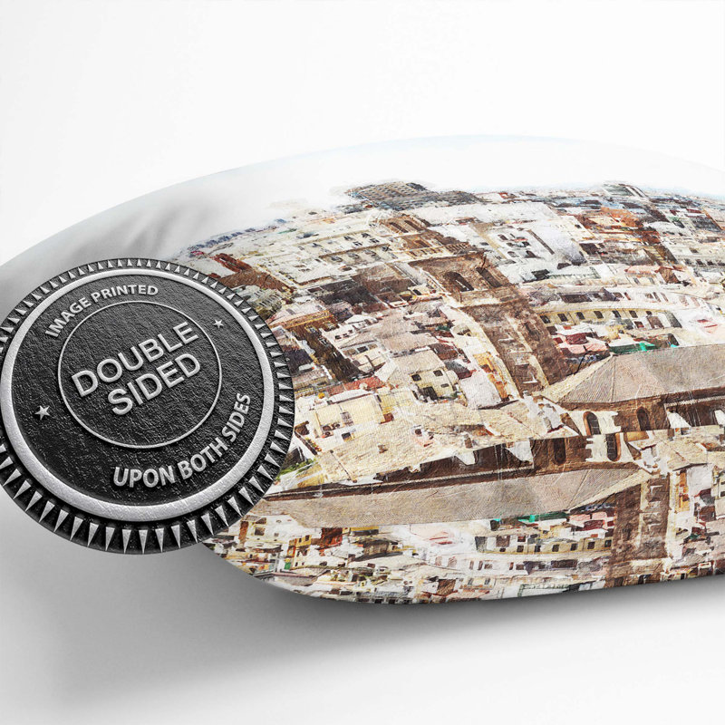 Square Throw Cushion, 40cm H x 40cm W x 15cm D