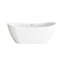 Baignoire de 67 pouces en blanc brillant avec garniture-105505939