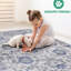 Tapis bleu 5 x 7 po-1284449326