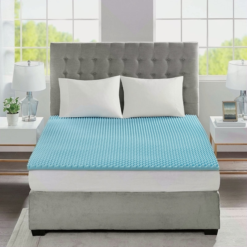 Surmatelas réversible hypoallergénique toutes saisons 1,5 po, Lit double