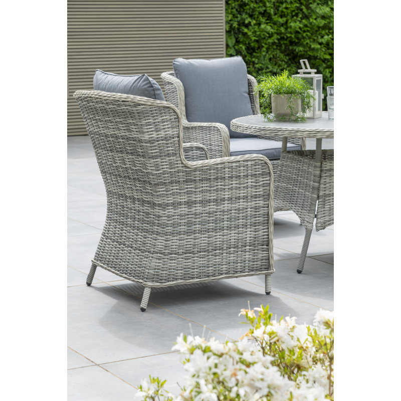 Vienna Four Seat Dining Set in Grey
