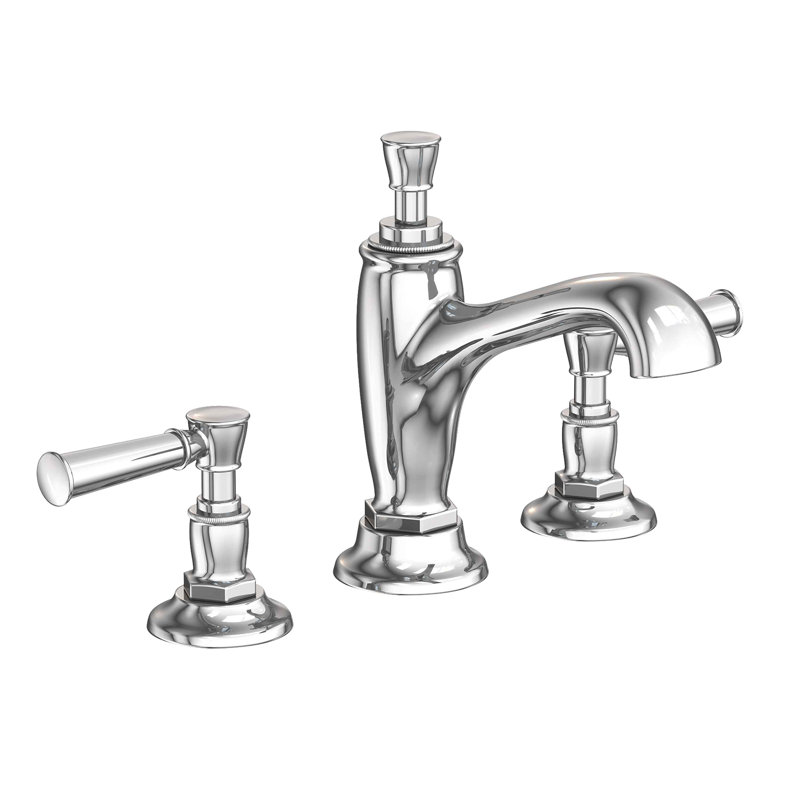 Vander Widespread Bathroom Faucet with Drain Assembly, Polished Chrome