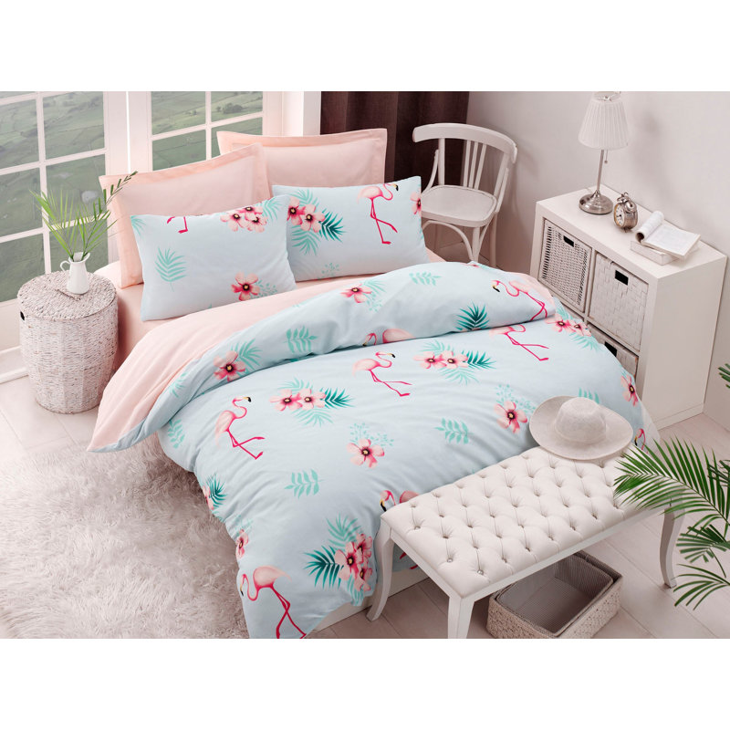 Estep Floral Duvet Cover Set with Pillowcases, 240 x 220cm Duvet Cover + 2 Pillowcases (50 x 80)
