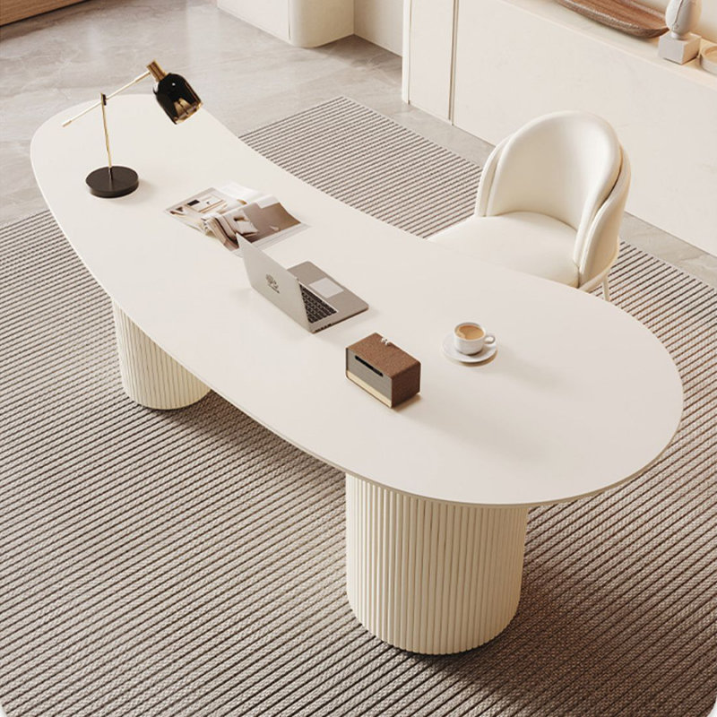Bureau blanc Creative, H 29,53 po x l 62,99 po x P 23,62 po