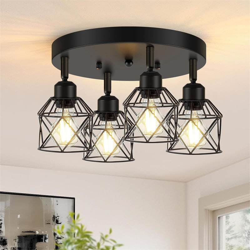 Directionnel et projecteur, Noir mat, 4 Lights