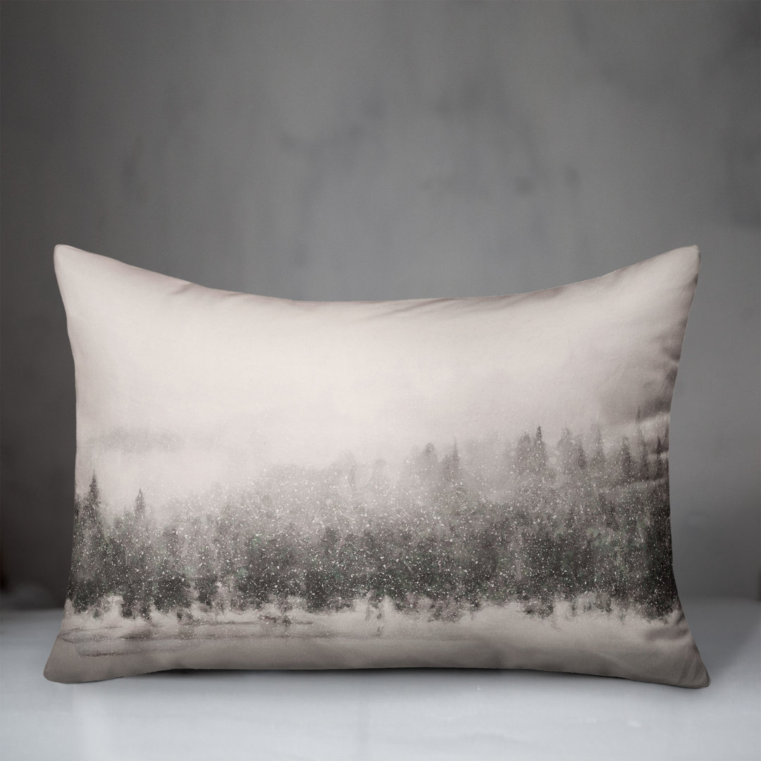  Let It Snow Tree Line Rectangular Pillow Cover & Insert Designs Direct Creative Group