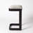 Upholstered Counter Stool with Metal Frame
