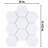 Metro Super 4" Hex Matte White 10" x 11-1/2" Porcelain Mosaic Floor and Wall Tile