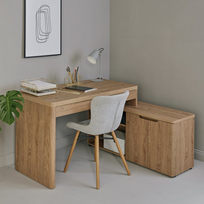 L-Shaped Credenza Desk