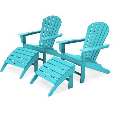 POLYWOOD South Beach 4-Piece Adirondack Set