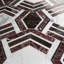 Mezzo 11x18 Polished Calacatta Marble Mosaic Tile-1392186655