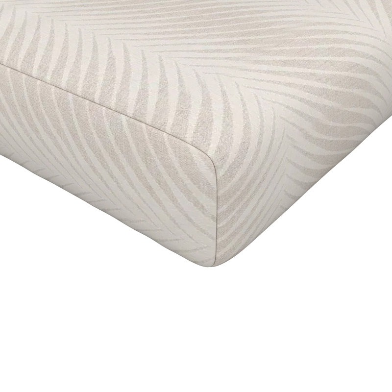 Sunbrella® Outdoor 3.5'' Ottoman Seat Cushion, Sunbrella Clock Out Cloud