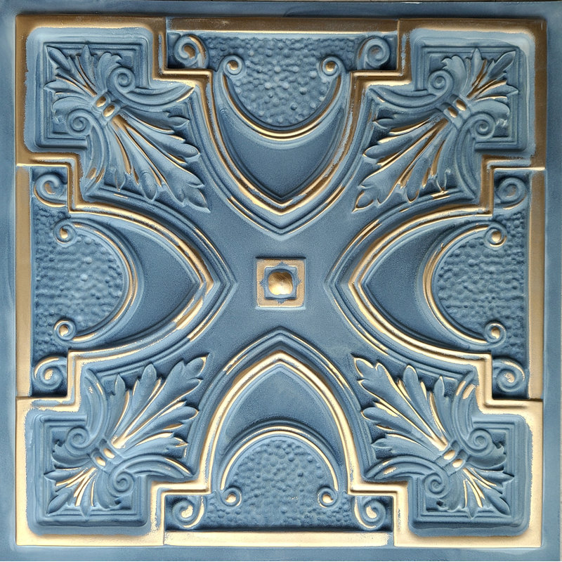 Tuile de plafond décorative en PVC Td11 Faux Tin