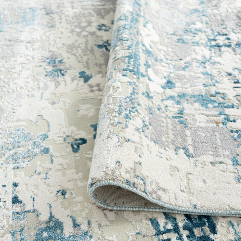 Dinovo Area Rug in Gray, Rectangle 2' x 3'