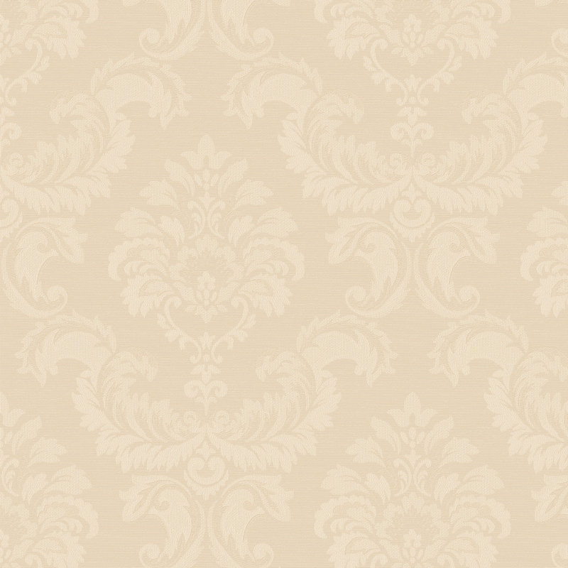 Palmwood 10m x 52.8cm Semi-Gloss Wallpaper Roll, Dark Cream
