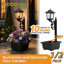 Lampadaire solaire avec pot de fleurs-133418191