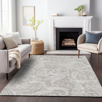 Premium Machine Washable Apodaca Taupe Rug