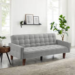 A&J Homes Studio 80.6'' Leather Sleeper Sofa | Wayfair