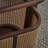 Coat Rack Trapezoid Side Hooks Wicker Basket