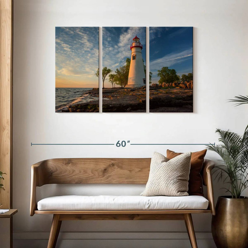 Marblehead lighthouse aglow Aletra, H 28 po x l 45 po