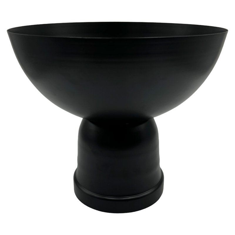 Keyek Handmade Iron Table Vase, Black
