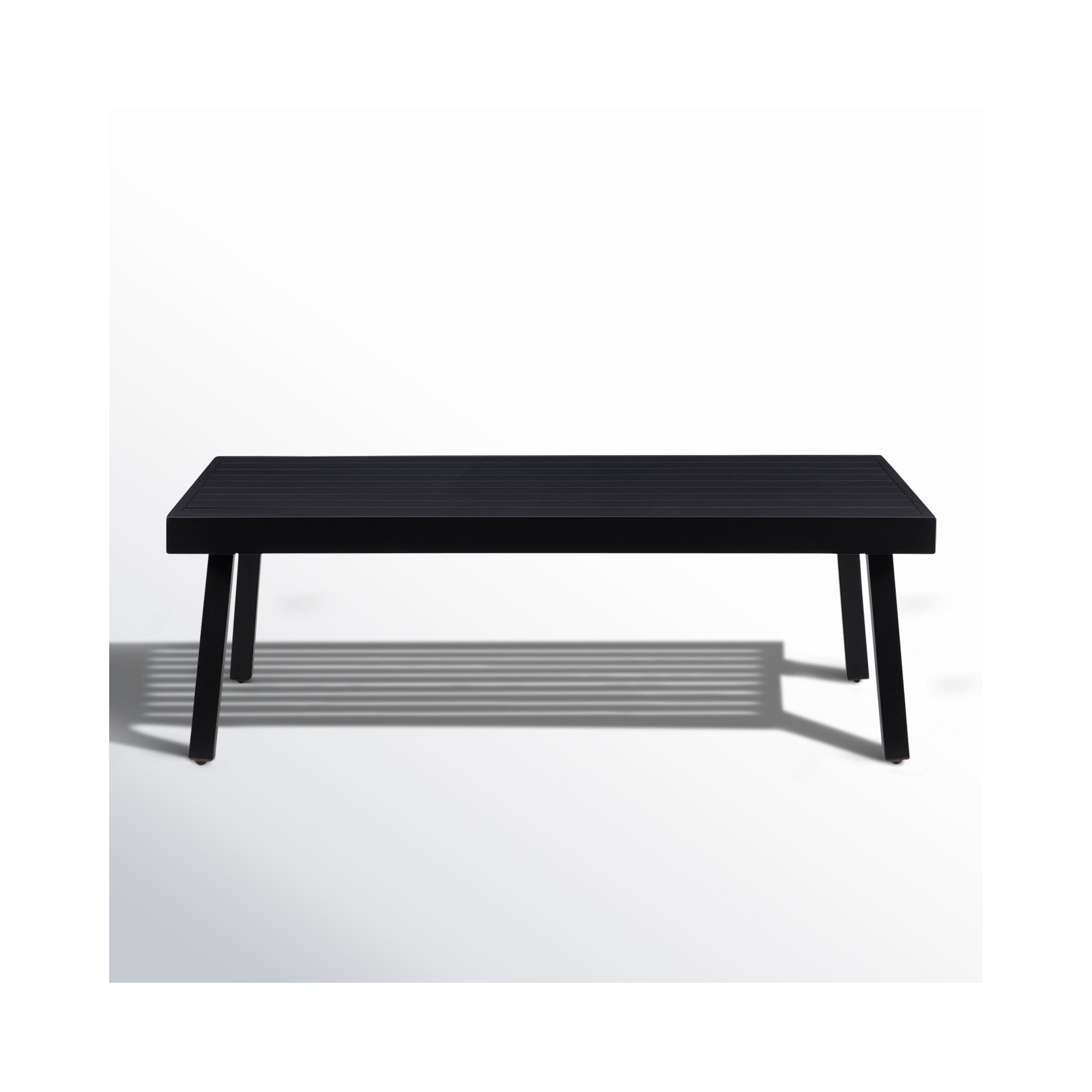 Armando 47'' Aluminum Outdoor Coffee Table, Black
