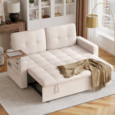 2 Seater Chenille Sofa Bed