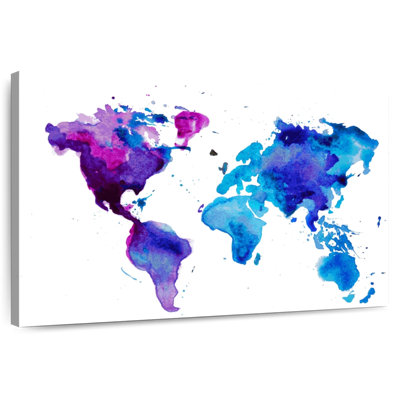 Carte du monde Aliaz Cool Hues