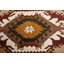 Tapis oriental teinté naturel à motif géométrique Anatolian noué à la main 6 x 7