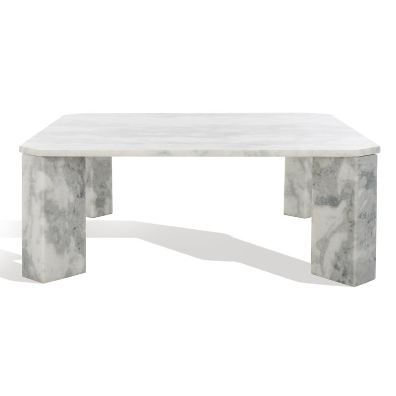 Table basse Ghislaine, Blanc / gris
