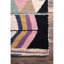 Tapis de couloir en laine à motif géométrique Leiarna pour le salon, la chambre à coucher, la salle à manger, le vestibule, le couloir et la cuisine, multicolore / noir-669549183