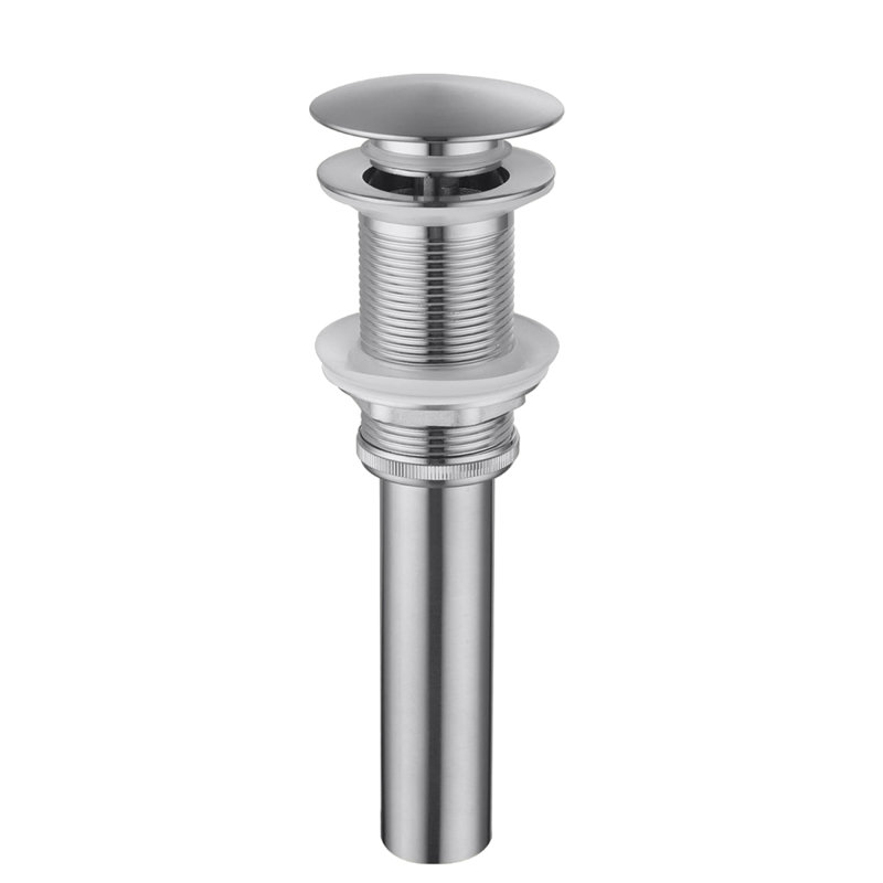 Bathroom Sink Single Handle Faucet With Pop-Up Drain (No Overflow)
