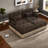 Deep Seat Sofas Chenille Leopard Print, Modern Modular Couch For Home
