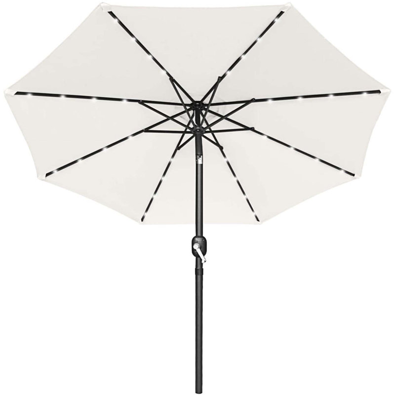 Parasol de marché éclairé 10 pi Akira