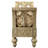 Krisean Faux Leather Upholstered Bench in Gold