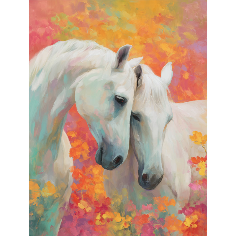 «Quiet Bond», art mural sur toile tendue, L 30 po x H 40 po x P 1,5 po