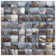 Savona 0.8" x 0.8" Seashell Grid Mosaic Wall Tile