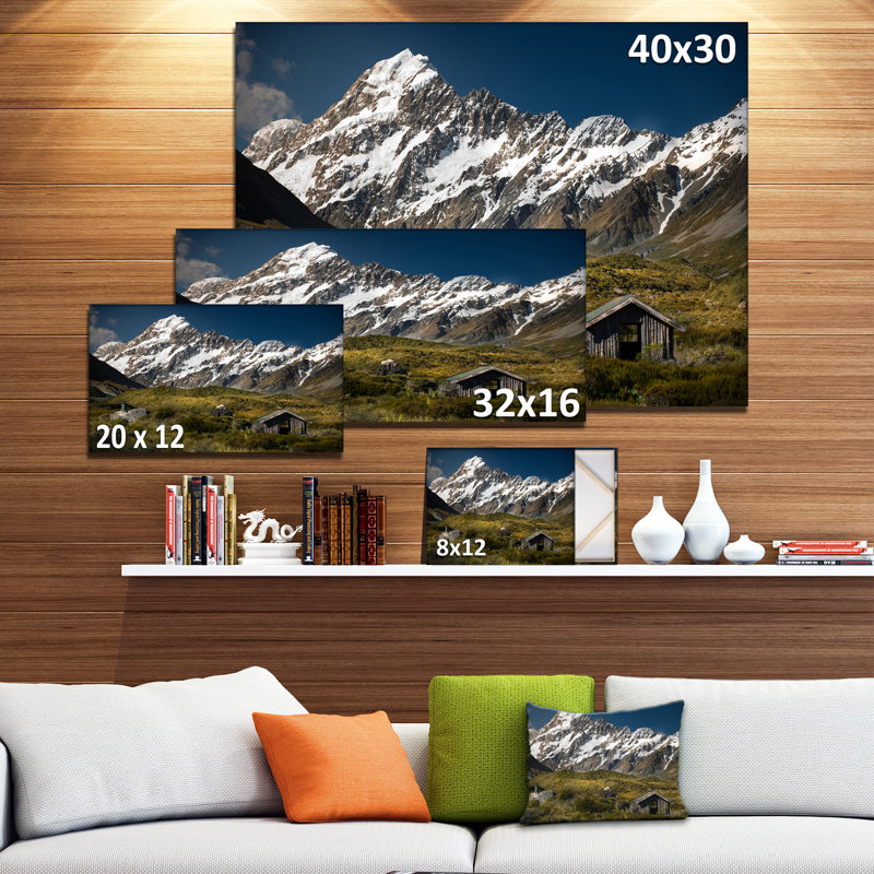 Foggy Mountains and Valley Landscape Canvas Print