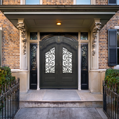 Sinclair Wrought Iron Door