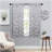  Modern Bohemian Leaves Pattern 100% Polyester Machine Washable Room Darkening Blackout Curtains-104011613-104310933