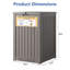 48 Gallon Versatile Storage Deck Box for Indoor and Outdoor Use-105505532